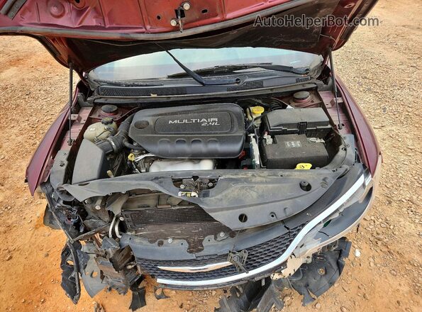 1C3CCCAB6GN191236 2016 CHRYSLER 200 Бордовый Вид задней части салона