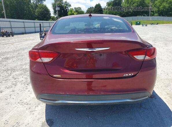 1C3CCCAB6HN508000 2017 CHRYSLER 200 Burgundy Հետևի տեսք
