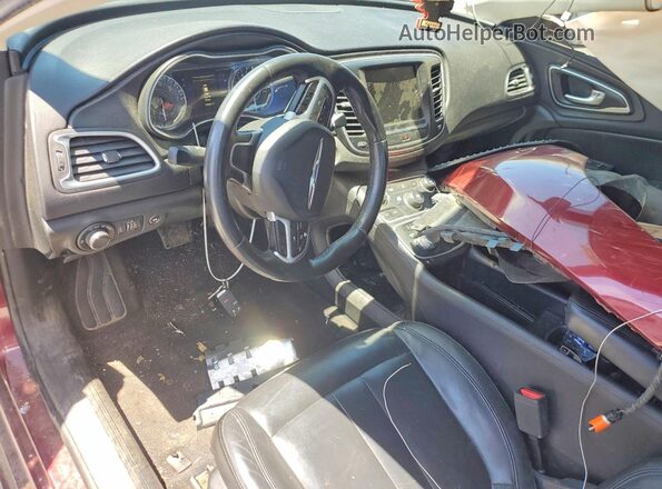 1C3CCCAB6HN508000 2017 CHRYSLER 200 Burgundy Առջևի վահանակի տեսք