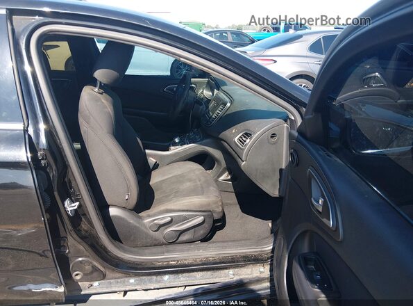 1C3CCCAB7GN138240 2016 CHRYSLER 200 Black წინა სალონის ხედი