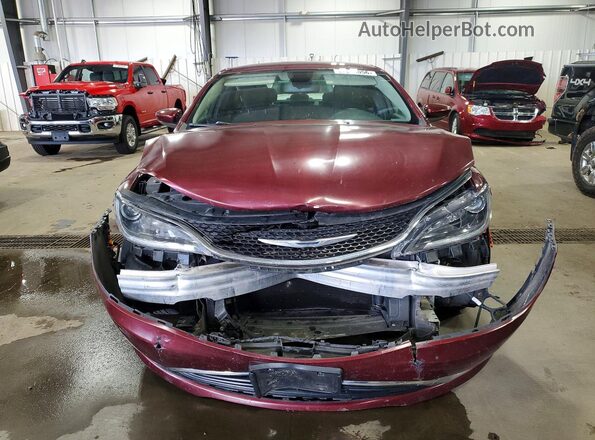 1C3CCCAB7GN143308 2016 CHRYSLER 200 Темно-бордовый Вид спереди