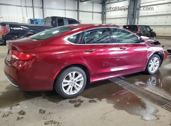 1C3CCCAB7GN143308 2016 CHRYSLER 200 Темно-бордовый Задняя правая четверть
