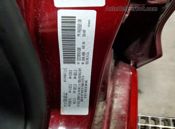 1C3CCCAB7GN143308 2016 CHRYSLER 200 Темно-бордовый Вид подкапотного пространства
