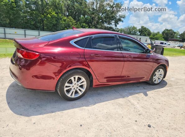 1C3CCCAB7GN171593 2016 CHRYSLER 200 Burgundy Задня права чверть