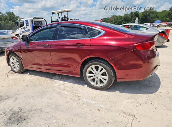 1C3CCCAB7GN171593 2016 CHRYSLER 200 Burgundy Задня ліва чверть