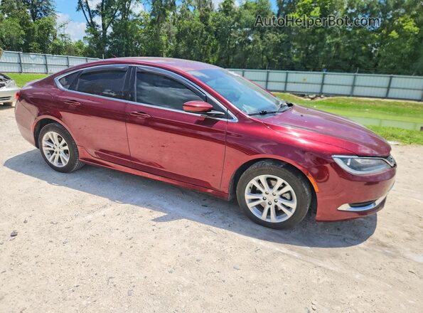 1C3CCCAB7GN171593 2016 CHRYSLER 200 Burgundy Передня права чверть