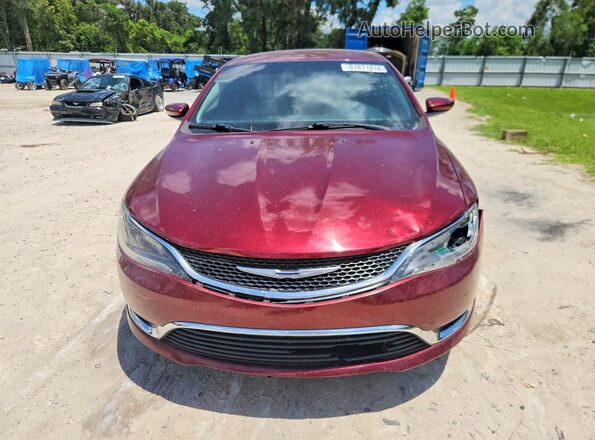 1C3CCCAB7GN171593 2016 CHRYSLER 200 Burgundy Вид спереду