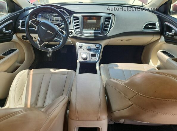 1C3CCCAB7GN171593 2016 CHRYSLER 200 Burgundy Вид панелі приладів