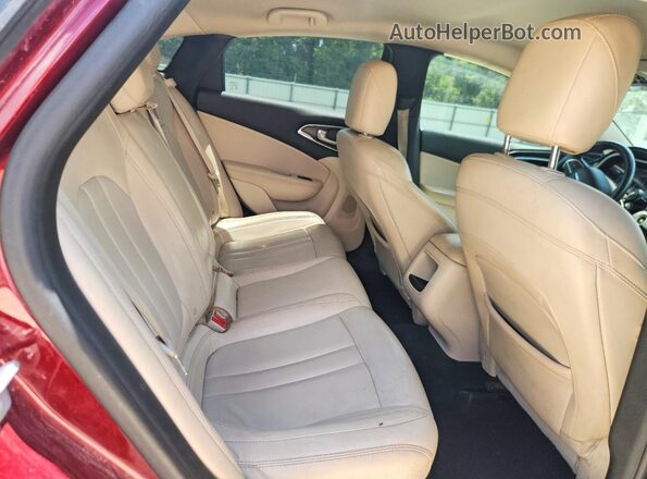 1C3CCCAB7GN171593 2016 CHRYSLER 200 Burgundy Вид задніх сидінь