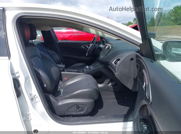 1C3CCCAB7GN192296 2016 CHRYSLER 200 White Widok wnętrza z przodu
