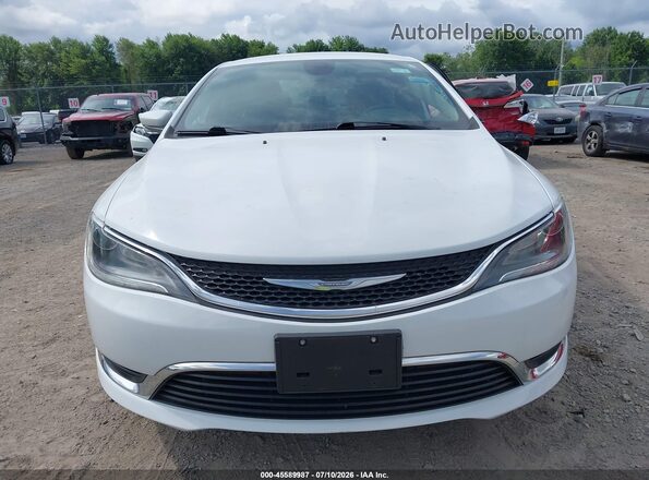 1C3CCCAB7GN192296 2016 CHRYSLER 200 White Widok zestawu wskaźników
