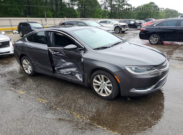 1C3CCCAB8GN112942 2016 CHRYSLER 200 Серый Передняя правая четверть