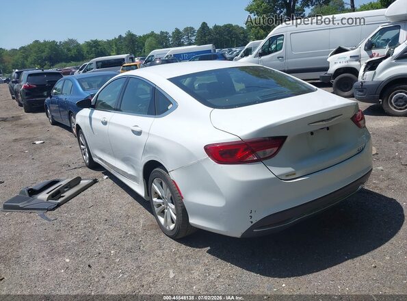 1C3CCCAB8GN140692 2016 CHRYSLER 200 White უკანა მარცხენა