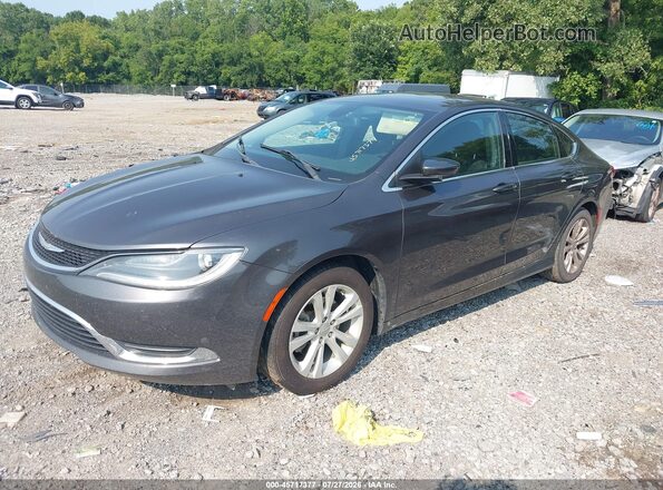 1C3CCCAB8GN169660 2016 CHRYSLER 200 Gray Front left