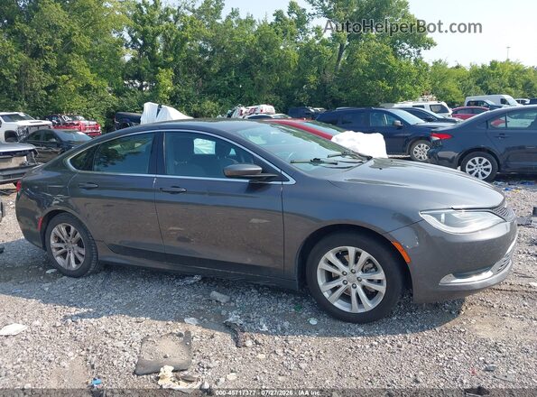 1C3CCCAB8GN169660 2016 CHRYSLER 200 Gray Rear interior view