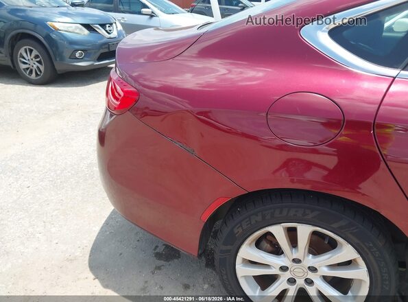 1C3CCCAB8GN175121 2016 CHRYSLER 200 Maroon წინა ხედი