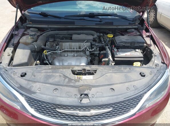 1C3CCCAB8GN175121 2016 CHRYSLER 200 Maroon უკანა ხედი