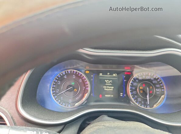1C3CCCAB8HN507298 2017 CHRYSLER 200 White Instrument cluster view