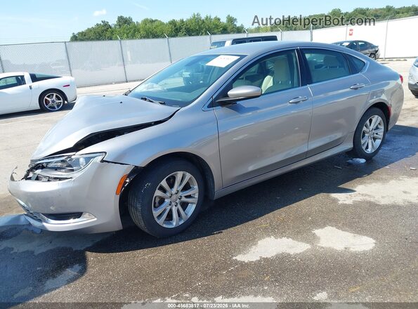 1C3CCCAB9GN113517 2016 CHRYSLER 200 Серебряный Передняя левая четверть