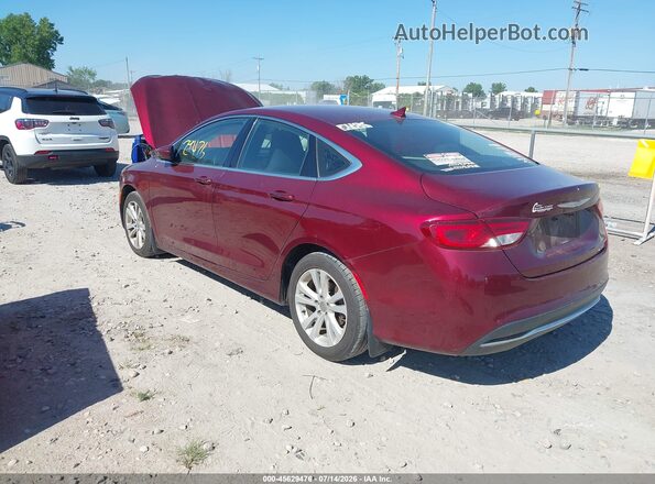 1C3CCCAB9GN116790 2016 CHRYSLER 200 Burgundy უკანა მარცხენა