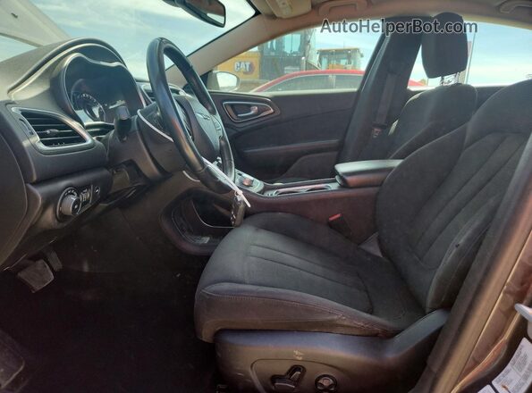 1C3CCCAB9GN158683 2016 CHRYSLER 200 Gray Вид салону спереду
