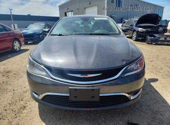 1C3CCCAB9GN158683 2016 CHRYSLER 200 Gray Вид спереду