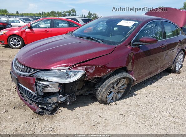 1C3CCCABXGN115924 2016 CHRYSLER 200 Red Դիմացի տեսք