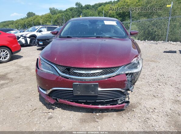 1C3CCCABXGN115924 2016 CHRYSLER 200 Red Սարքավորումների վահանակի տեսք