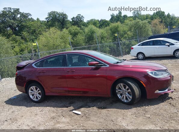 1C3CCCABXGN115924 2016 CHRYSLER 200 Red Սալոնի հետևի տեսք