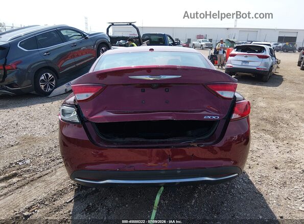 1C3CCCABXGN115924 2016 CHRYSLER 200 Red 