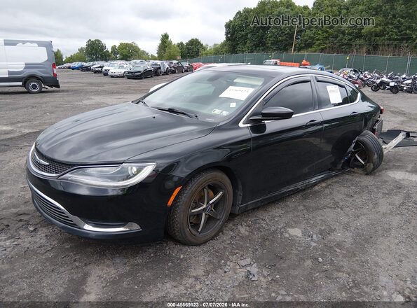 1C3CCCABXGN121884 2016 CHRYSLER 200 Черный Передняя левая четверть