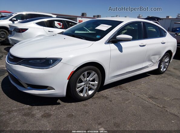 1C3CCCABXGN160152 2016 CHRYSLER 200 White Vista tres cuartos delantera izquierda