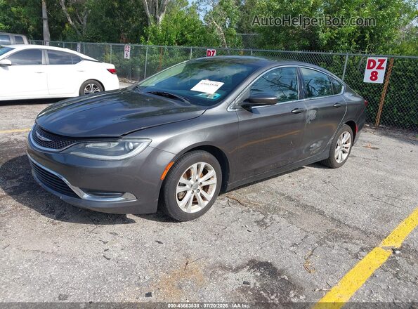 1C3CCCABXGN164525 2016 CHRYSLER 200 Gray Vista tres cuartos delantera izquierda