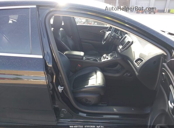 1C3CCCAG0HN510143 2017 CHRYSLER 200 Black Widok wnętrza z przodu