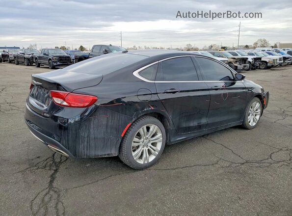 1C3CCCAG4GN134755 2016 CHRYSLER 200 Black Задня права чверть