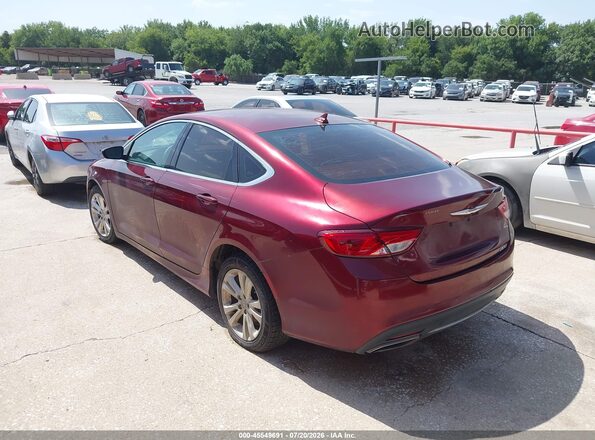 1C3CCCAG9GN155794 2016 CHRYSLER 200 Бордовый Задняя левая четверть