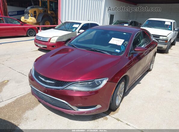 1C3CCCAG9GN155794 2016 CHRYSLER 200 Бордовый Вид спереди