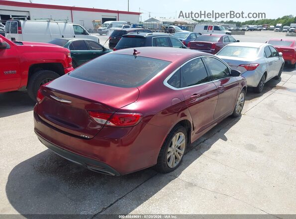 1C3CCCAG9GN155794 2016 CHRYSLER 200 Бордовый Задняя правая четверть