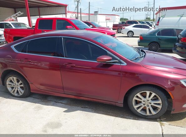 1C3CCCAG9GN155794 2016 CHRYSLER 200 Бордовый Вид задней части салона