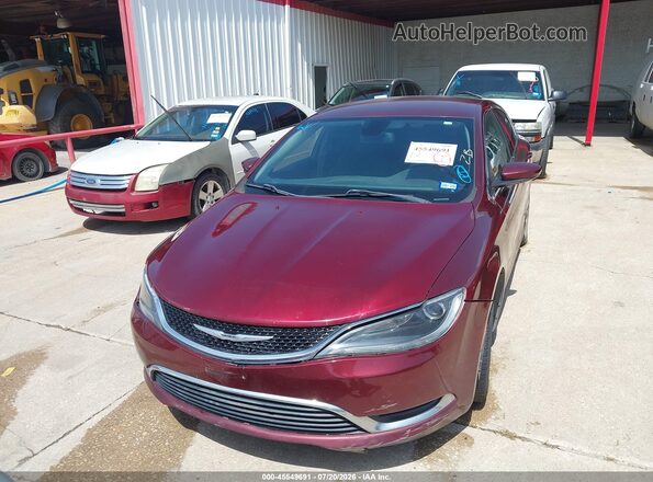 1C3CCCAG9GN155794 2016 CHRYSLER 200 Бордовый Вид щитка приборов