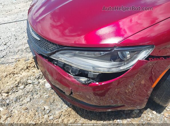 1C3CCCBB1GN127751 2016 CHRYSLER 200 Burgundy Widok z przodu