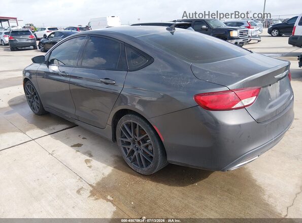 1C3CCCBB3GN107453 2016 CHRYSLER 200 Серый Задняя левая четверть