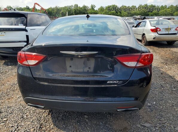 1C3CCCBB7GN145669 2016 CHRYSLER 200 Black Հետևի տեսք