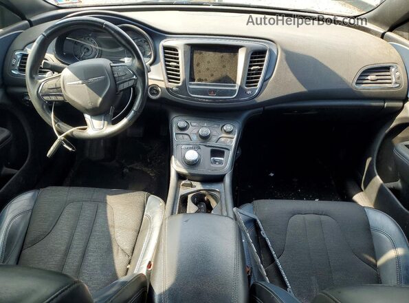 1C3CCCBB7GN145669 2016 CHRYSLER 200 Black Առջևի վահանակի տեսք