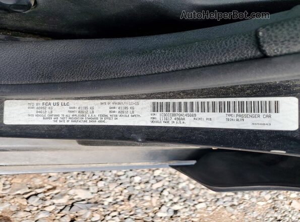 1C3CCCBB7GN145669 2016 CHRYSLER 200 Black Շարժիչի բաժամունքի տեսք