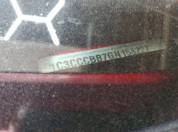1C3CCCBB7GN158227 2016 CHRYSLER 200 Red Vista del compartimento del motor
