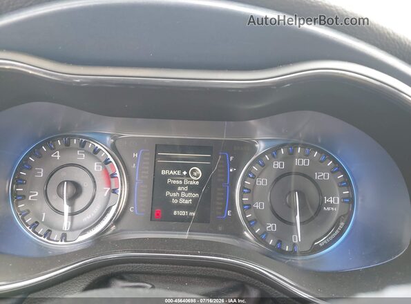 1C3CCCBB9GN146662 2016 CHRYSLER 200 White Widok tylnych siedzeń