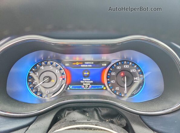 1C3CCCBG3GN157331 2016 CHRYSLER 200 Серый Вид щитка приборов