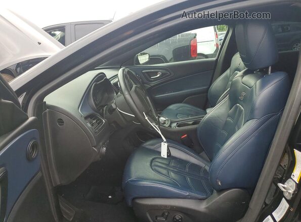 1C3CCCBG6GN109404 2016 CHRYSLER 200 Black Widok wnętrza z przodu