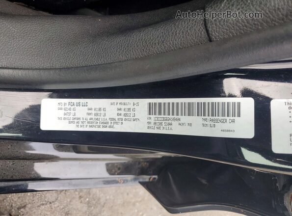 1C3CCCBG6GN109404 2016 CHRYSLER 200 Black Widok komory silnika